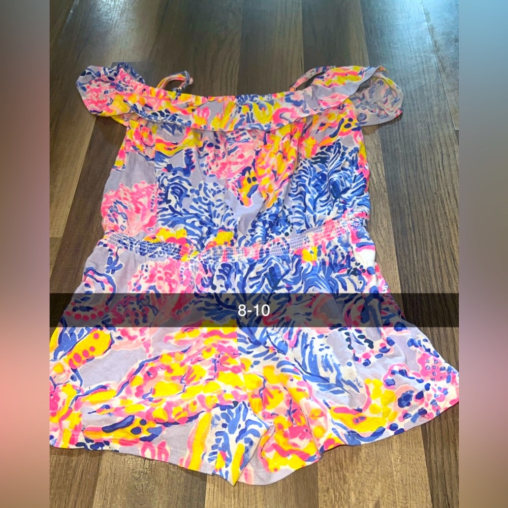 Lilly Pulitzer 8-10 Cold Shoulder Romper